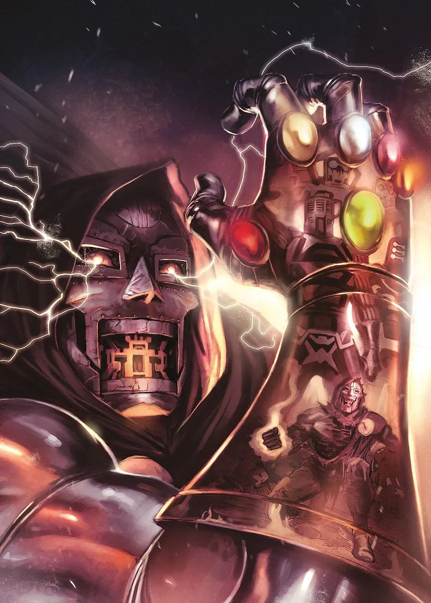 Doctor Doom's Cosmic Dominion metal poster artwork
